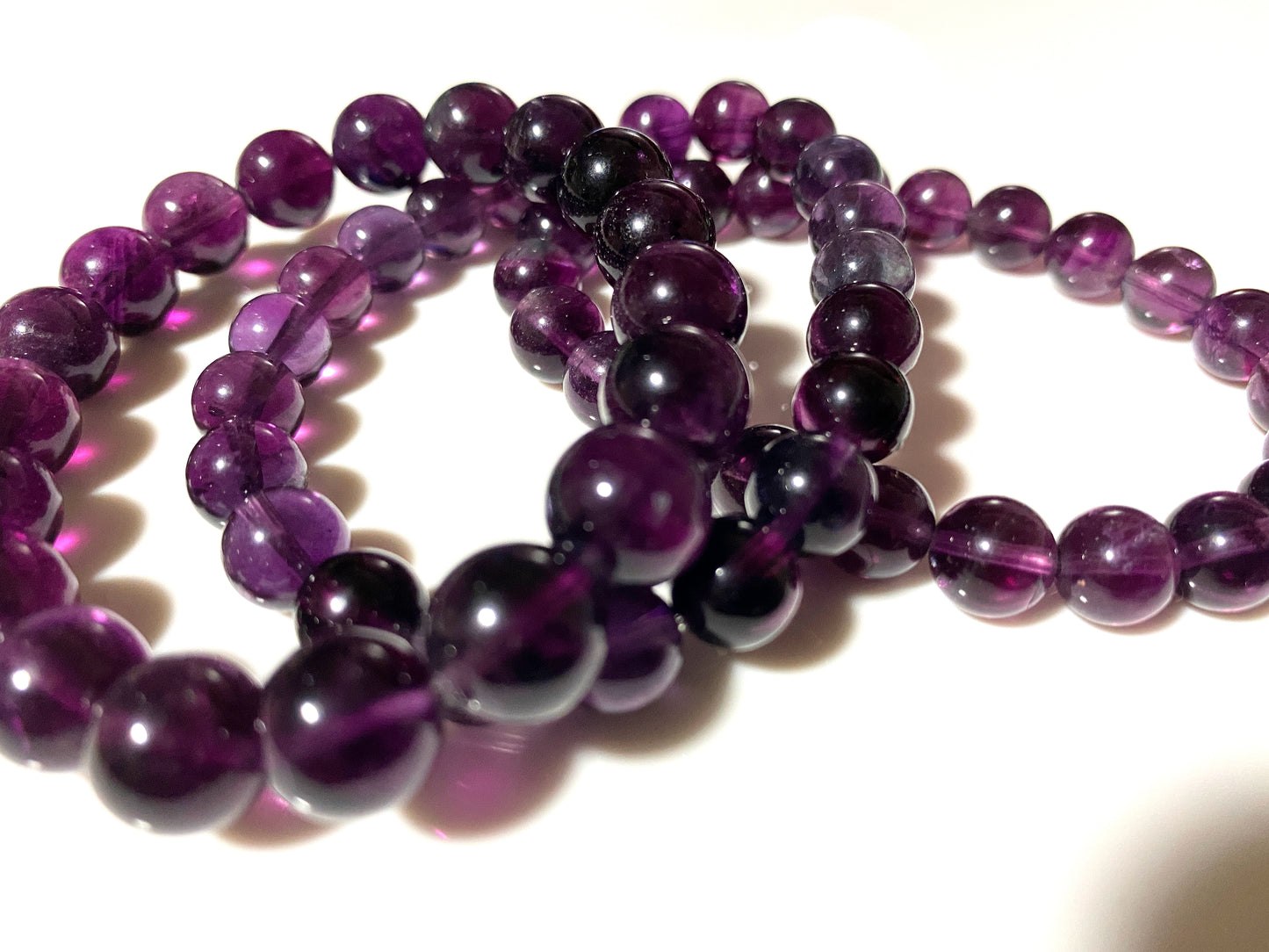 パープルフローライト ブレスレット AAA