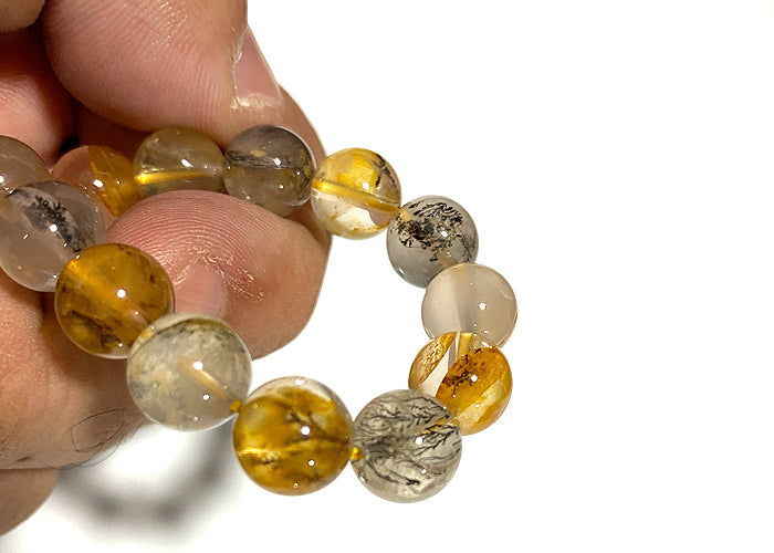 【1点物】デンドリティックインクオーツ AAA 9mm No.1