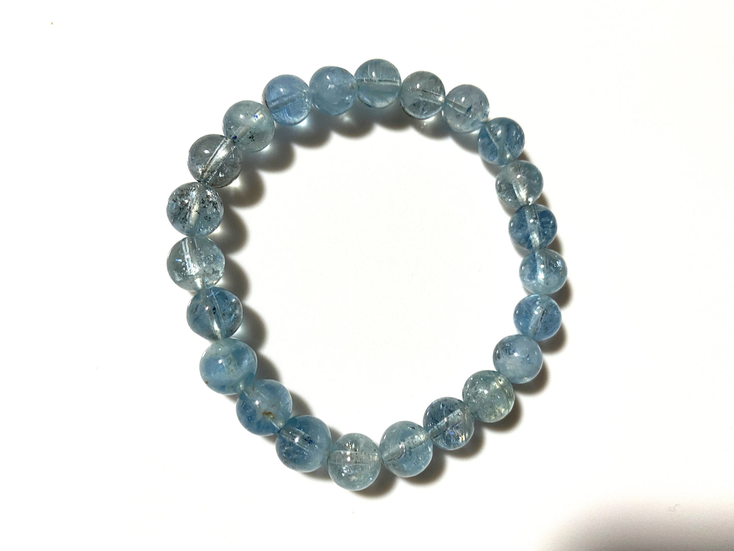 アクアマリン クリアタイプ ブレスレット AAAA 7.5mm