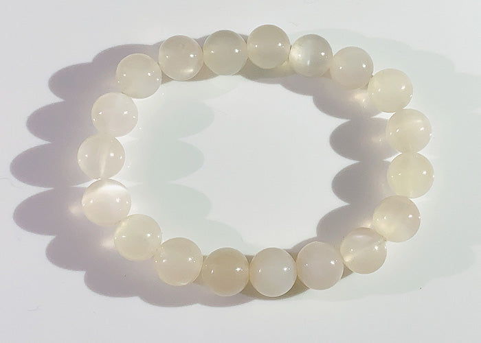 【1点物】ムーンストーン ブレスレット No.1 9mm