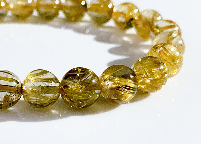 【1点物】ルチルクオーツ ブレスレット AAAA No.7 9mm