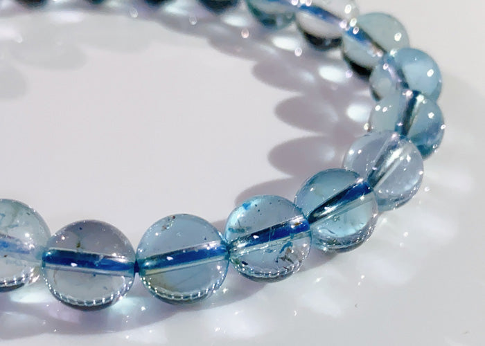 【1点物】ロンドンブルートパーズ ブレスレット AAAA No.1 8mm