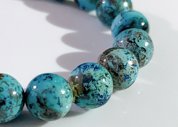 【1点物】ライトブルークリソコラ ブレスレット No.1 8mm