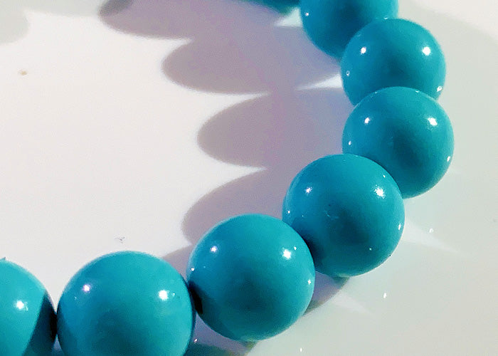 【1点物】ターコイズ スリーピングビューティ ブレスレッド No.1 10mm