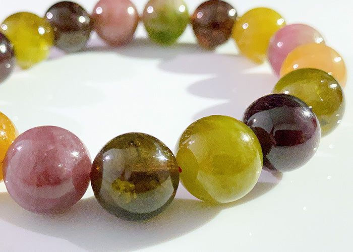 【1点物】ミックストルマリン ブレスレット AA No.5 13.5mm