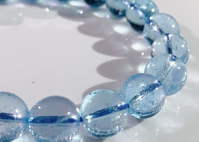 【1点物】ブルートパーズ ブレスレット No.4 10mm