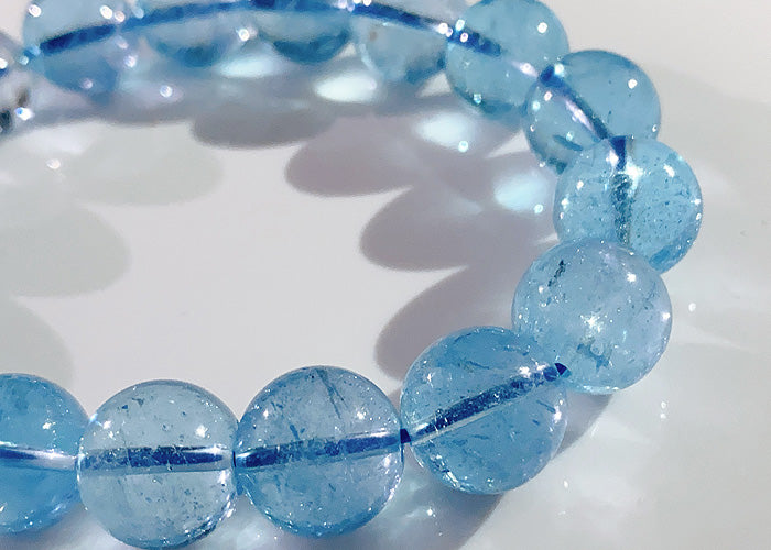 【1点物】ブルートパーズ ブレスレット No.2 12mm