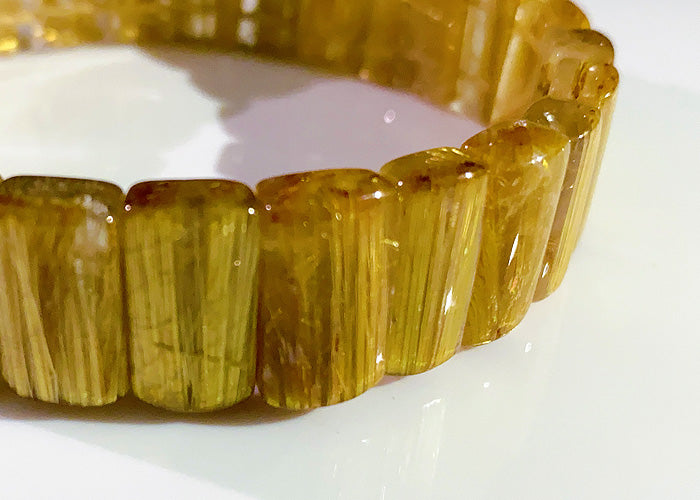 【1点物】ルチルクオーツ(タイチン) バングル No.2