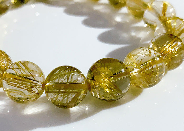 【1点物】ルチルクオーツ ブレスレット AAAAA No.11 10.5mm