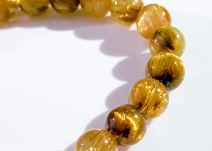 【1点物】ルチルクオーツ ブレスレット AAAA No.5 8mm