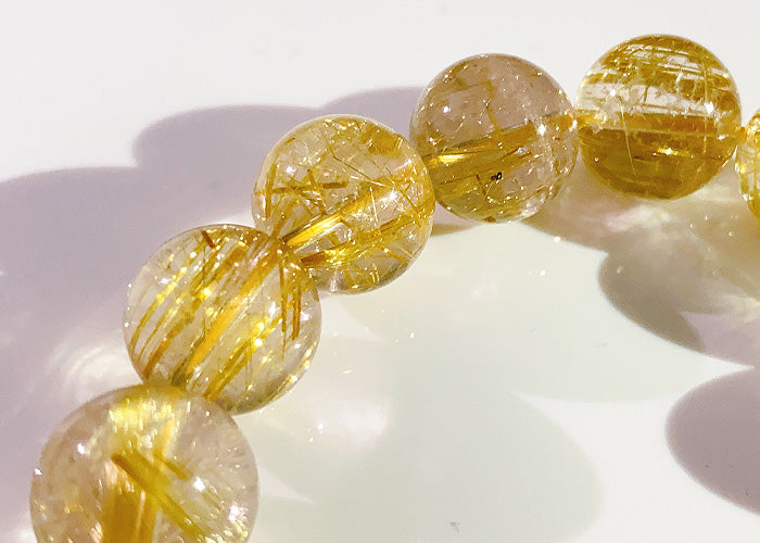 【1点物】ルチルクオーツ ブレスレット AAAA No.6 14mm